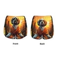 thumbnail image 5 of Lsque Cartoon Puppy Sunset Printed Women's Running Shorts with Liner Pockets,Elastic Quick Dry Workout Athletic Gym Yoga Shorts,Womens High Waist Shorts-Medium, 5 of 9