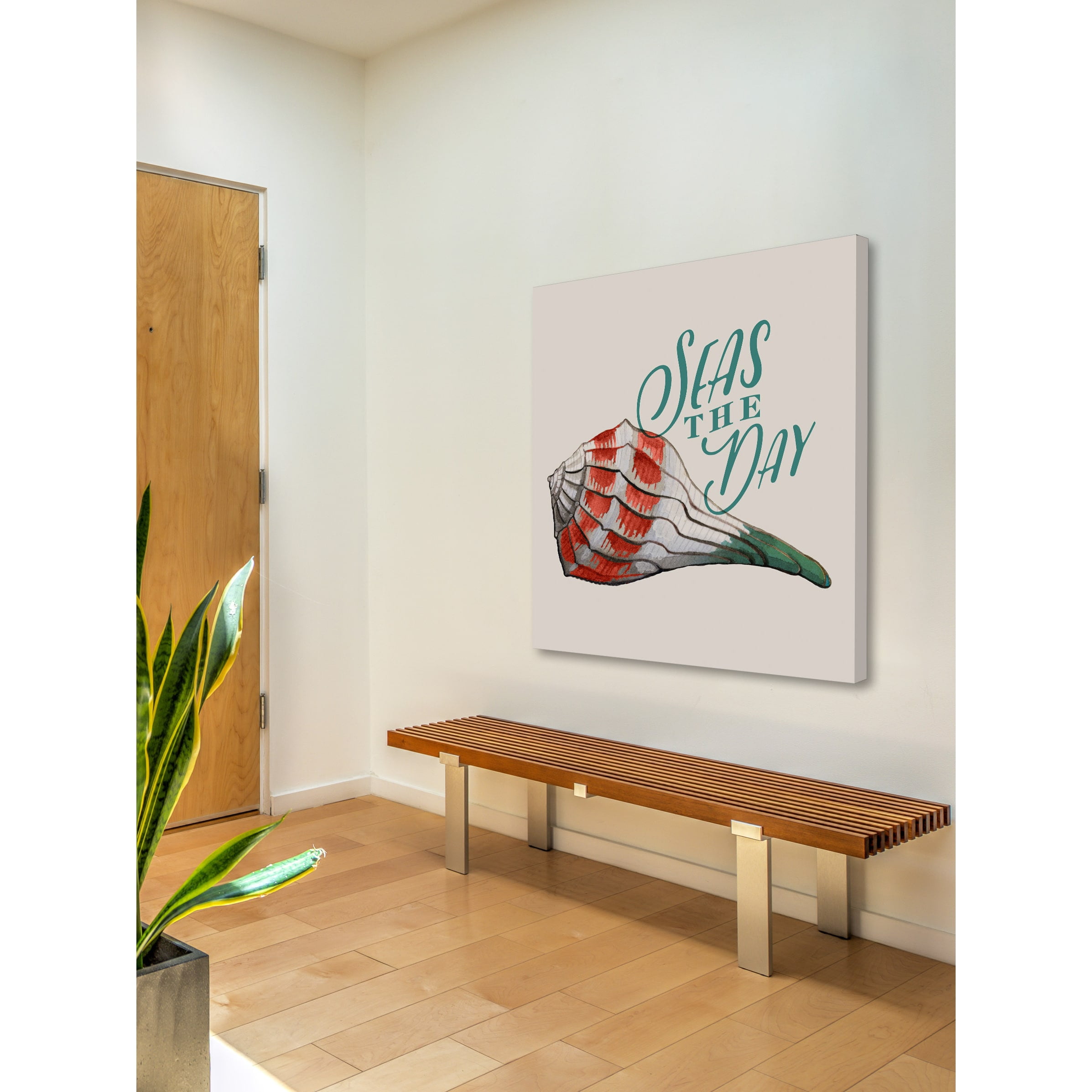 "Seas the Day 2" Painting Print on Wrapped Canvas
