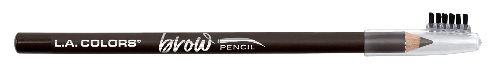 L.A. COLORS On Point Brow Pencil with Cap, Dark Brown, 0.06 fl oz