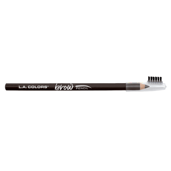 L.A. COLORS On Point Brow Pencil with Cap, Dark Brown, 0.06 fl oz