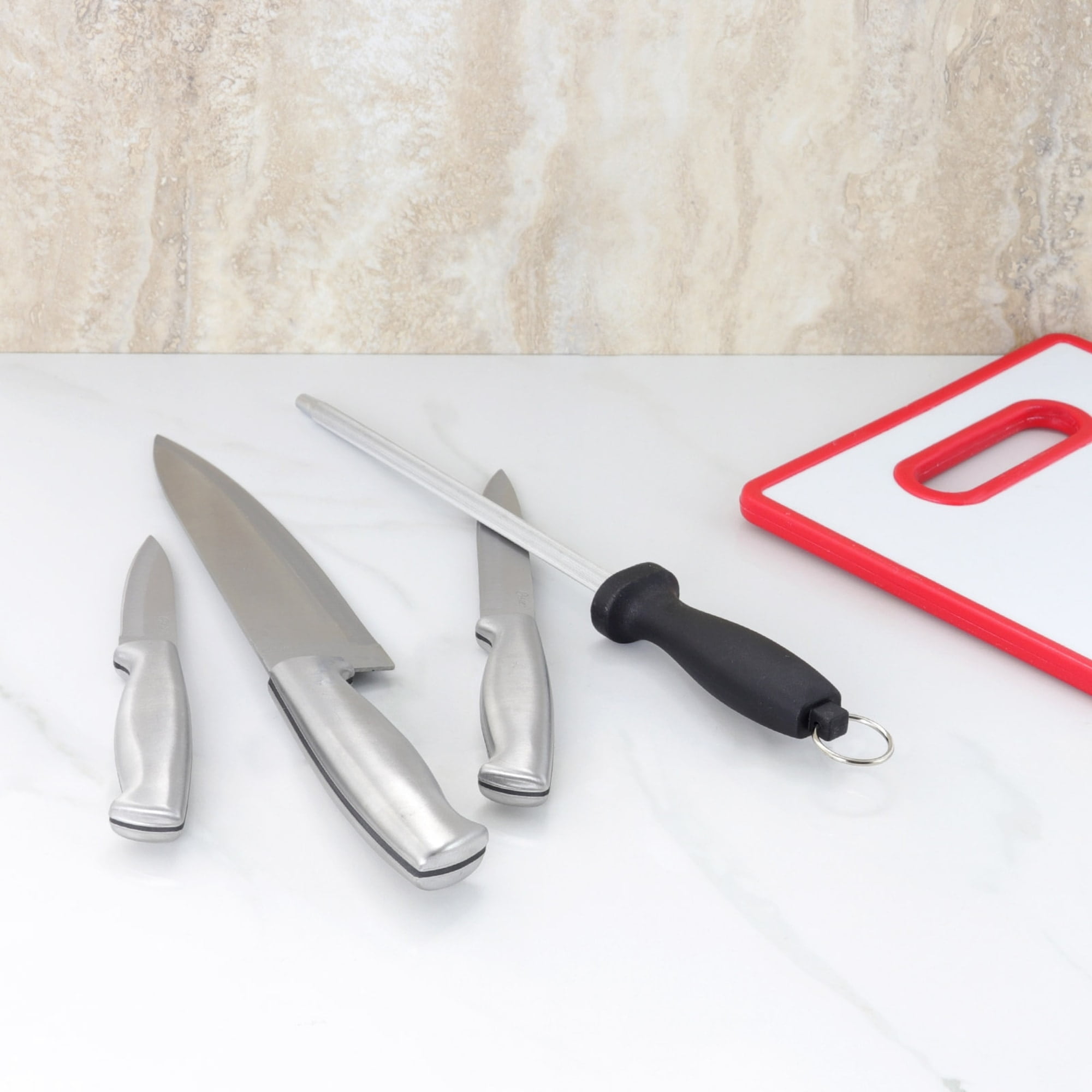 Oster  Baldwyn 4 Piece Stainless Steel Cutlery Knife Set - Black
