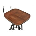 thumbnail image 2 of Contemporary Home Living 40.5" Brown and Black Adjustable Stool with Low Rise Back, 2 of 4
