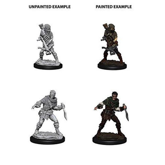 Roleplaying Game Unpainted Miniatures: Bandits