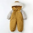 thumbnail image 2 of CUZIBR Baby Winter Hooded Snow Suit Jacket Toddler Baby Thickened Jumpsuit Fashionable Dailywear For Child, 2 of 3