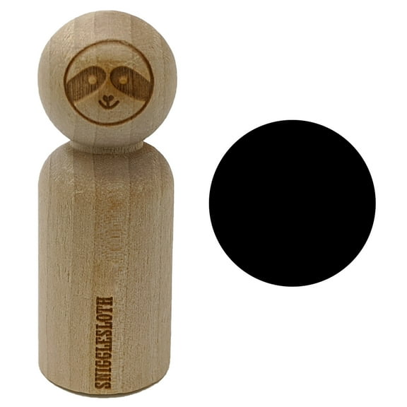 Circle Dot Rubber Stamp for Scrapbooking Crafting Stamping - Small 3/4 Inch