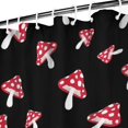 thumbnail image 3 of Red Mushroom Dot Black Pattern Shower Curtain 72"x72" ,Bathroom Decorative Shower Curtains Set with 12 Hooks,Modern Waterproof Washable Shower Curtain, 3 of 6
