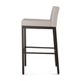 thumbnail image 4 of Amisco Fairfield 26" Counter Stool - Cream Faux Leather/Dark Brown Metal, 4 of 5