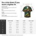 thumbnail image 2 of Cauagu Pineapple Fruit Colorful Men's Short Sleeve Button Down Hawaiian Shirt for Men Bowling Shirts Casual Summer Beach Shirt,Small, 2 of 6