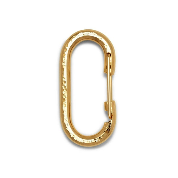 Gold Large Oval Carabiner Clicker Clasp