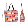 thumbnail image 4 of Wukai Cartoon with Traffic Elements Print Reusable Grocery Bag Shopping Bags Shopping Handle Bag Suitable for Outdoor Convenient Daily Bag, 4 of 7