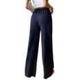 thumbnail image 5 of Hibeli Womens Wide Leg Sweatpants Elastic Drawstring Waist Solid Pants with Pockets, 5 of 5