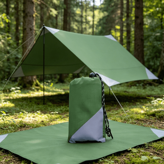 Picnic Blanket, Sandproof Lightweight Pocket Camping Tarp, 55″x 60″ Foldable & Fits into Small Bag, Water Resistant Washable Quick Dry Compact Beach Mat for Outdoor Recreation