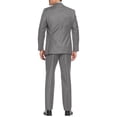 thumbnail image 2 of Alberto Nardoni Gray Suit Slim Skinny European Fit Vested 3 Pieces Suit Notch Lapel Side Vented, 2 of 3