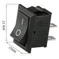 thumbnail image 3 of Yimiti 20Pcs Toggle Switches On/Off Switch 2 Pin 12V For Car Auto Rocker Switch Boat,Black, 3 of 6