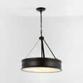 thumbnail image 5 of SAFAVIEH Camlyn 4-Light T14 Silver Metal Pendant Light with Shade, 5 of 13