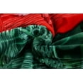 thumbnail image 4 of Virtu 12 Lbs Plush Fleece Blanket, 2 Ply Thick Heavy Reversible Raschel Korean Style Warm Bed Blanket, King, Green Rose, 4 of 5