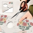 thumbnail image 6 of Yayeee Faucet Mat for Kitchen Sink 14.7" Diatomite Long Splash Guard Pad, Beige Cute Flower, 6 of 7