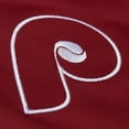 thumbnail image 7 of Men's Mitchell & Ness Burgundy/Gray Philadelphia Phillies Cooperstown Collection Team Origins Satin Full-Snap Jacket, 7 of 7
