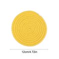 thumbnail image 3 of Ball Trims Woven Rope Mat 1 Pack Heat Protection Round Table Mat For Kitchen Dining Home Cup Glass, 3 of 6