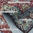 thumbnail image 4 of JV Home Runner Rug Oushak Red Brown 2' x 7' Washable Rugs Anti Slip, 4 of 7