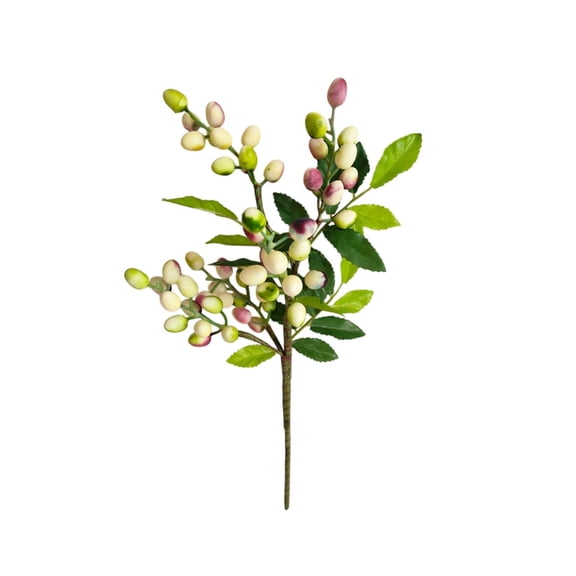 Cheapark Berry Olive Beans Branch Simulated Faux Greenery For Vase Fillers Home Table Centerpiece Decor
