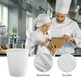 thumbnail image 4 of Gymnture 5pcs Chef Hat Chef Tall Hat Kitchen Cooking Server Hat White, 4 of 10