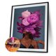 thumbnail image 2 of Cuadros Decorativos Flor mujer mosaico diamante pintura dibujo completo redondo taladro DIY arte artesanía Ndcxsfigh Nuevos Originales, 2 of 9