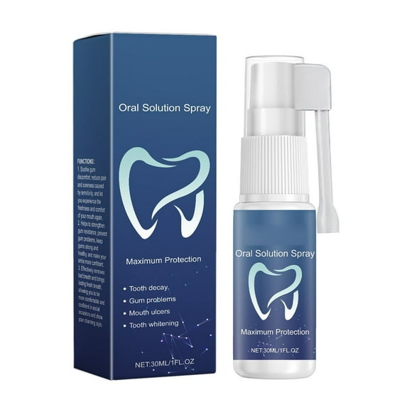 TechWave Oral Solution Spray Deodorizes Bad Breath Gum Discomfort And Freshens Breath 30ml It Works Products Mens Face Wash Nose head Remover Mens Hygiene Facial Skin Tightener Face Wash Mens Peptide