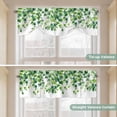 thumbnail image 5 of Tie Up Valance Curtain for Kitchen, Green Leaf Vine Rod Pocket Short Curtains Adjustable Tie-Up Shade Valances, Country Leave Window Treatment for Bathroom Living Room Bedroom, 5 of 9