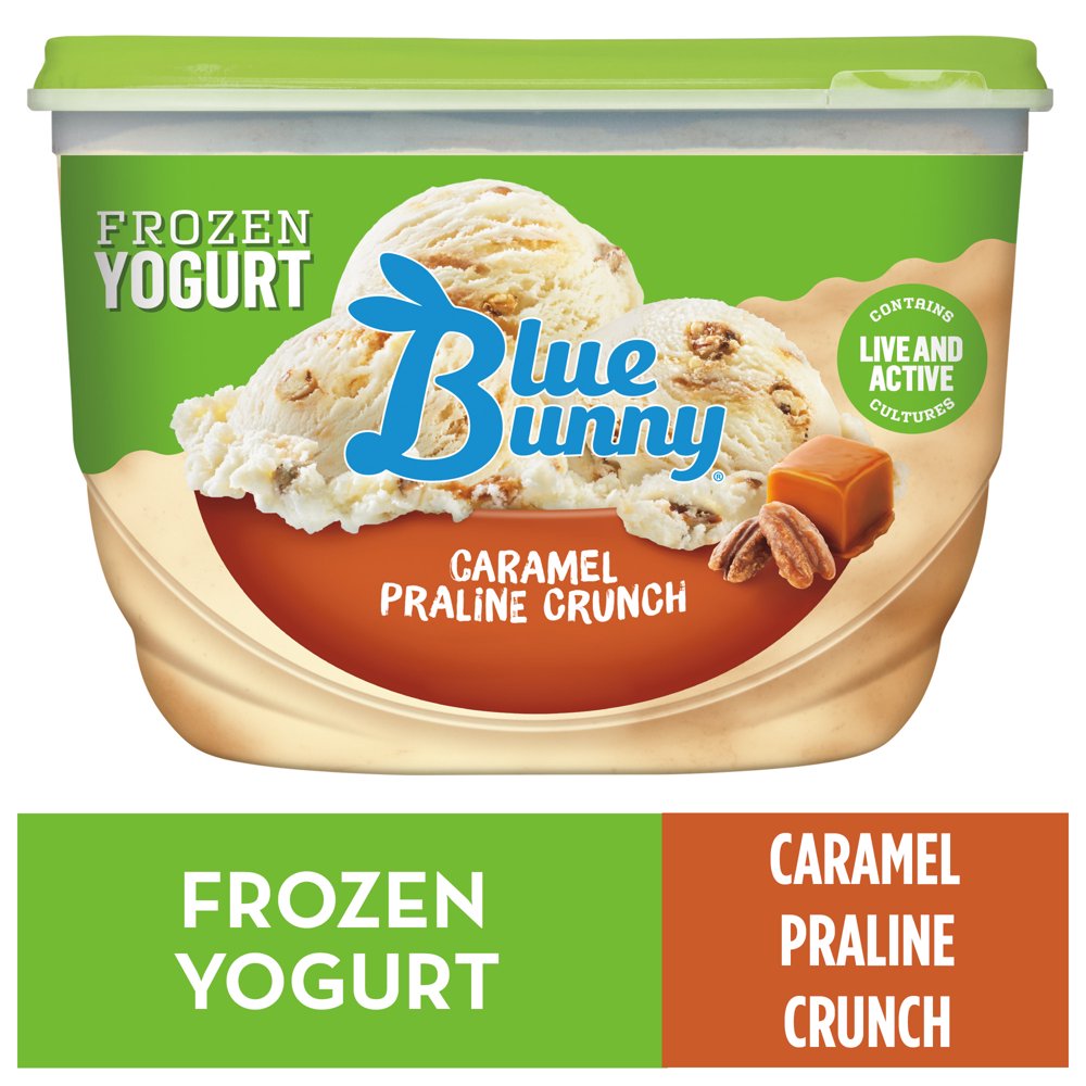 Blue Bunny Caramel Praline Crunch Frozen Yogurt , 48 fl oz Walmart