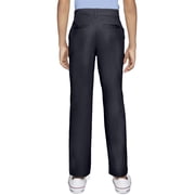 Wonder Nation Boys School Uniform Flat Front Pants, 2-Pack, Sizes 4-18 & Husky