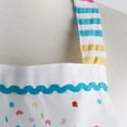 thumbnail image 3 of Contemporary Home Living Another Year Balloons Unisex Kitchen Apron - 35" - White and Red, 3 of 5