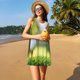 thumbnail image 3 of Easygdp golf ball perched on a tee para Vestido Transpirable de Mujer, Vestido Suelto de Manga Corta con Pliegues y Bolsillos para el Verano, 3 of 7