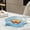 Blue, variant on AUHomi Dessert Plates 5.7 Inch, Bowls for Cooking Prep, Reusable Plastic Plates with Gold Trim & Raised Edge, Small Plates for Appetizers Salad Snack, Cocktail Sandwich Plates, Decorative Fruit Bowls