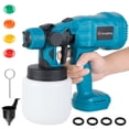 thumbnail image 2 of Vaporisateur de Peinture Outil de Pulvérisation Électrique 800 ml Outil de Pulvérisation de Peinture Professionnel avec 4 Embouts Pulvérisation à Main Accessoires d'Outil Haute Puissance Kit de Pulvérisation Réglable pour Peinture Extérieure et Domestique, 2 of 10