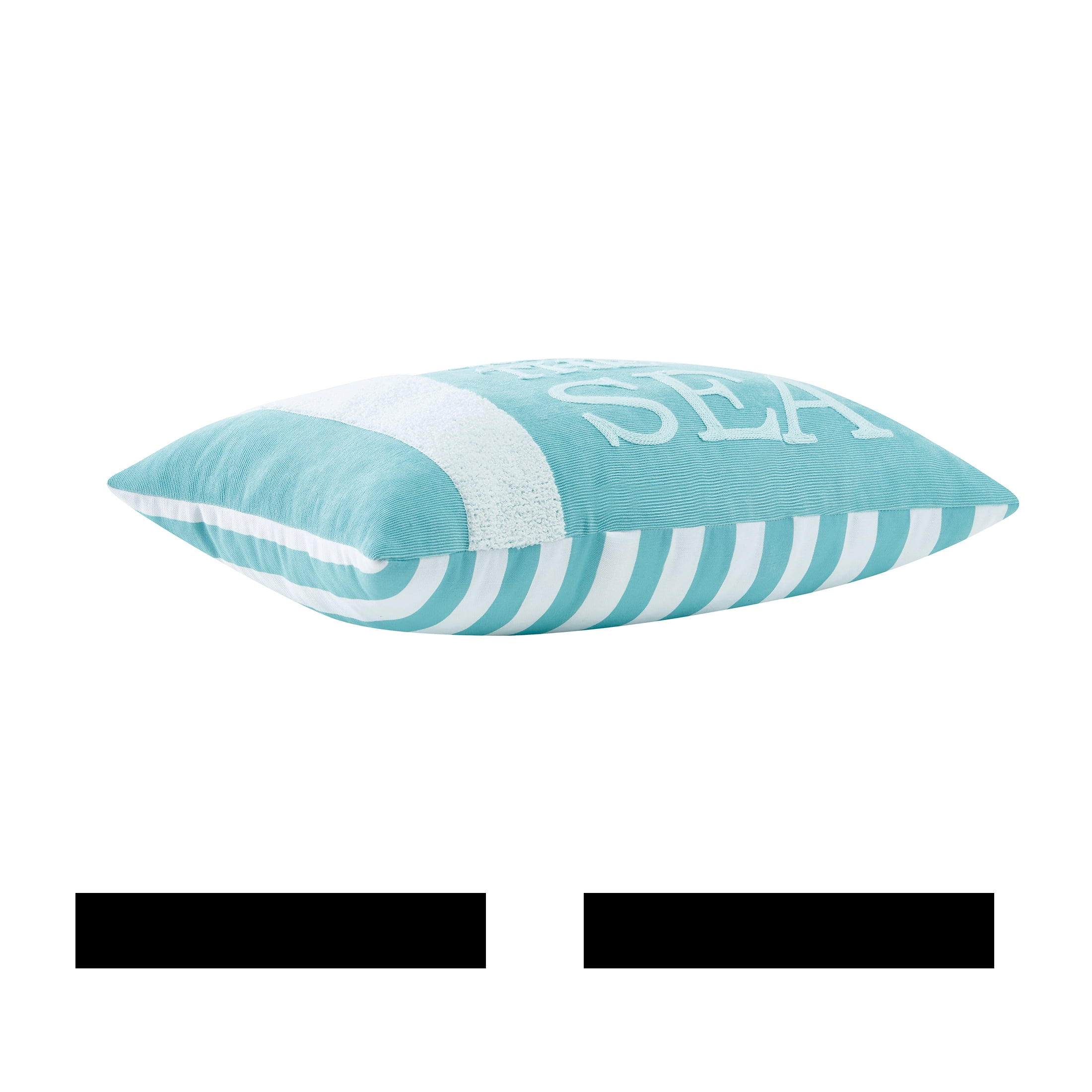 Mainstays You, Me and the Sea Decorative Pillow, 14" x 20", Aqua