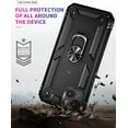 thumbnail image 4 of Entronix Case Designed for Apple iPhone 13 Mini Heavy Duty Case with Built-in Kickstand, Dual Layer Protection with Rotating Holder Ring, Sturdy Case for Apple iPhone 13 Mini, Black, 4 of 5