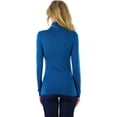 thumbnail image 2 of ToBeInStyle Women's Relaxed fit Long Sleeve Soft and Stretchy Turtleneck Shirt, 2 of 7
