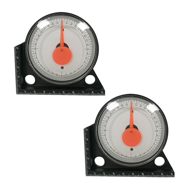 HINTRMENT 2Pack Slope Meter Inclinometer Black ABS Tool for Professionals at Work