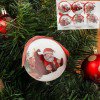 Bolas de Navidad impresas a color de alta definición. Pegatinas hechas a mano de alta gama. Adornos de cristal para el árbol de Navidad.