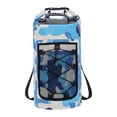 thumbnail image 4 of S SERENABLE Waterproof Dry Bag Multifunctional with Mesh Pocket Men Women Comfortable Floating Backpack Storage Bag for Swimming Kayaking Blue, 4 of 6