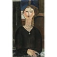 thumbnail image 2 of Amedeo Modigliani 15x24 Black Ornate Framed Double Matted Museum Art Print Titled: Antonia (About 1915), 2 of 5