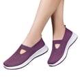 thumbnail image 5 of Widestep Shoes for Women, Mesh Mary Jane Flats for Women, Women Classic Plus Size Round Toe Slip On Casual Loafers Lightweight Comfort Walking Footwear Non Slip Daily Flats, Purple 8, 5 of 5