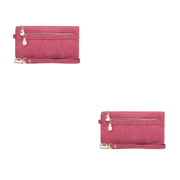 Qarigey Cartera de mujer, reemplazo portátil, carpeta de fotos de Color sólido, tarjetero, bolsillo con cremallera, monedero para niñas, Type3 NO3