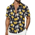 thumbnail image 2 of COSFO Short Sleeve Men's Button Down Shirts Beach Hawaiian Summer Shirts Regular Fit Casual Collared Tropical Vacation Tops, 2 of 7