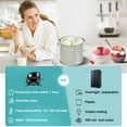 thumbnail image 4 of Homtone Ice Cream Maker, 2.64 Quart, Compressor, Makes Ice Cream, Gelato, Sorbet, 4 of 10