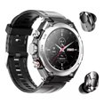 thumbnail image 1 of Reloj Smart Watch Fralugio T92 2 En 1 Tws Memoria 128mb Mp3 Plata Fralugio Sport, 1 of 5