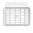 thumbnail image 5 of simplehuman Kitchen Dish Drying Rack, Stainless Steel Frame, White Plastic, 5 of 7
