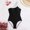 Black, variant on OIUUAK Womens One Shoulder Swimsuits Tummy Bathing Suit Slimming Sporty Cute Swimwear, Eomenie Swimsuits For Women, Eomenie One Piece Swimdress, Bathing Suit For Women