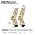 thumbnail image 6 of Uemuo Butterflies2 Pattern Women's Crew Socks, Soft Durable Breathable Moisture-Wicking with Odor Control Cotton socks, 6 of 9